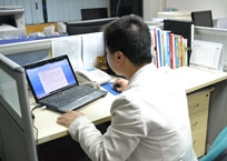 公司员工办公中